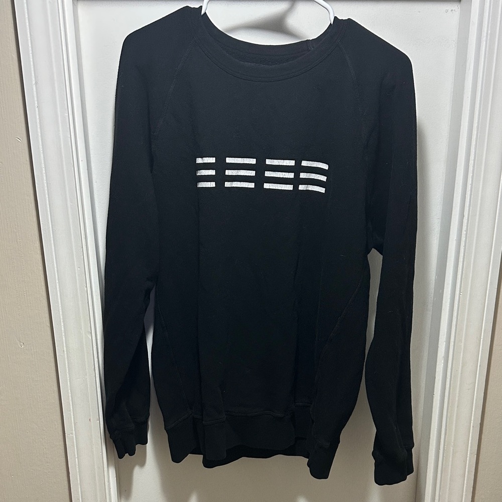 Men's BALDWIN Black Crewneck Sweatshirt